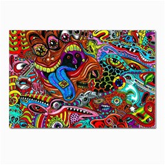 Art Color Dark Detail Monsters Psychedelic Postcard 4 x 6  (pkg Of 10) by Ket1n9