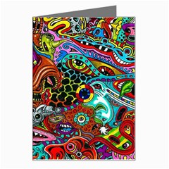 Art Color Dark Detail Monsters Psychedelic Greeting Card by Ket1n9