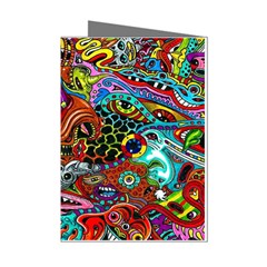 Art Color Dark Detail Monsters Psychedelic Mini Greeting Cards (pkg Of 8) by Ket1n9