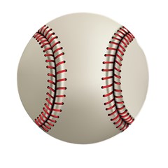 Baseball Mini Round Pill Box (pack Of 5) by Ket1n9