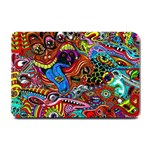 Art Color Dark Detail Monsters Psychedelic Small Doormat 24 x16  Door Mat