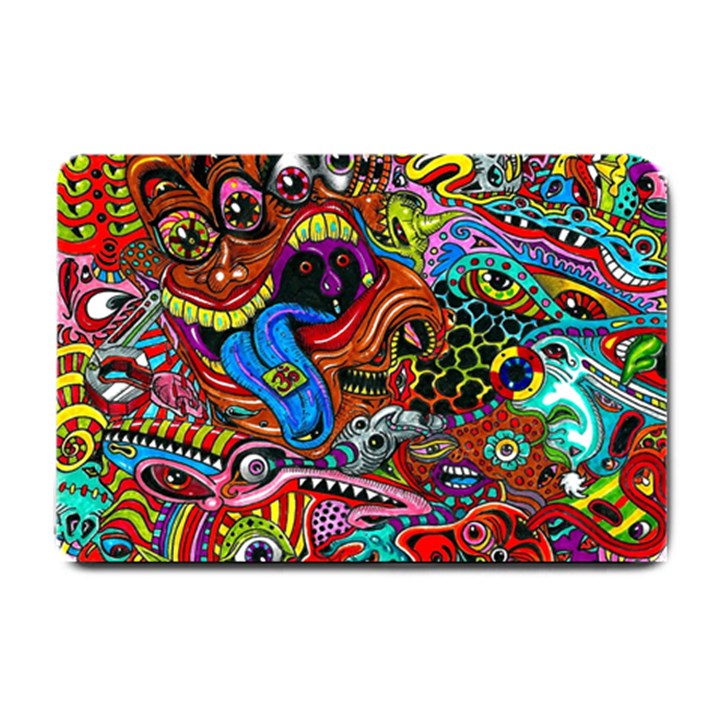 Art Color Dark Detail Monsters Psychedelic Small Doormat