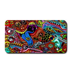 Art Color Dark Detail Monsters Psychedelic Medium Bar Mat by Ket1n9