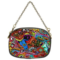 Art Color Dark Detail Monsters Psychedelic Chain Purse (one Side) by Ket1n9