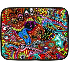 Art Color Dark Detail Monsters Psychedelic Fleece Blanket (mini)