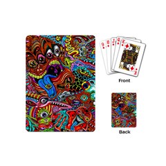 Art Color Dark Detail Monsters Psychedelic Playing Cards Single Design (mini) by Ket1n9