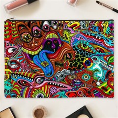 Art Color Dark Detail Monsters Psychedelic Cosmetic Bag (xxxl) by Ket1n9