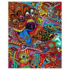 Art Color Dark Detail Monsters Psychedelic Drawstring Bag (small) by Ket1n9