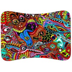 Art Color Dark Detail Monsters Psychedelic Velour Seat Head Rest Cushion by Ket1n9