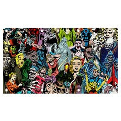 Vintage Horror Collage Pattern Banner And Sign 7  X 4  by Ket1n9