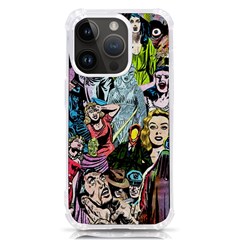 Vintage Horror Collage Pattern Iphone 14 Pro Tpu Uv Print Case by Ket1n9