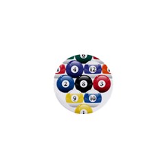 Racked Billiard Pool Balls 1  Mini Buttons by Ket1n9