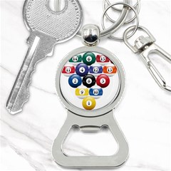 Racked Billiard Pool Balls Bottle Opener Key Chain by Ket1n9