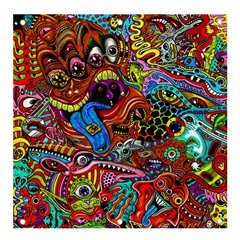 Art Color Dark Detail Monsters Psychedelic Banner And Sign 4  X 4  by Ket1n9