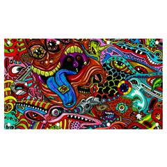 Art Color Dark Detail Monsters Psychedelic Banner And Sign 7  X 4  by Ket1n9