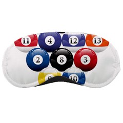 Racked Billiard Pool Balls Sleep Mask by Ket1n9