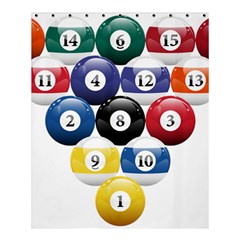 Racked Billiard Pool Balls Shower Curtain 60  X 72  (medium)  by Ket1n9