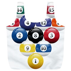 Racked Billiard Pool Balls Full Print Recycle Bag (xl) by Ket1n9