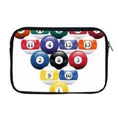 Racked Billiard Pool Balls Apple Macbook Pro 17  Zipper Case by Ket1n9