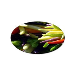 Bright Peppers Sticker (oval) by Ket1n9