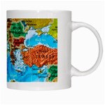 World Map White Mug Right