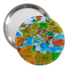 World Map 3  Handbag Mirrors by Ket1n9