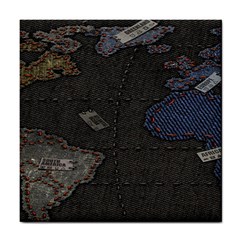 World Map Tile Coaster by Ket1n9