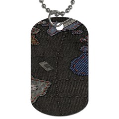 World Map Dog Tag (one Side) by Ket1n9