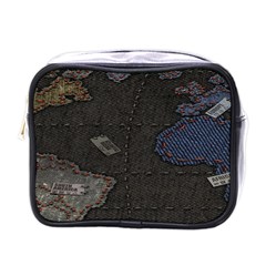 World Map Mini Toiletries Bag (one Side) by Ket1n9