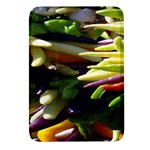 Bright Peppers Rectangular Glass Fridge Magnet (4 pack) Front