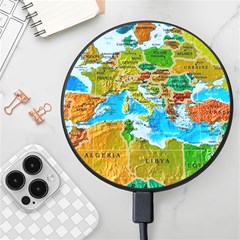 World Map Wireless Fast Charger(black) by Ket1n9