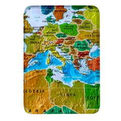 World Map Rectangular Glass Fridge Magnet (4 Pack) by Ket1n9