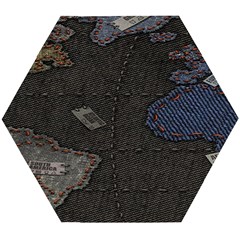 World Map Wooden Puzzle Hexagon by Ket1n9