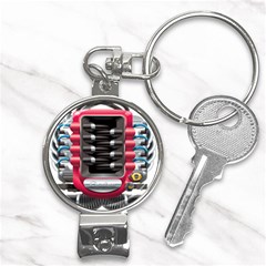 Car Engine Nail Clippers Key Chain by Ket1n9