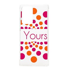 Be Yourself Pink Orange Dots Circular Samsung Galaxy Note 20 Ultra Tpu Uv Case by Ket1n9