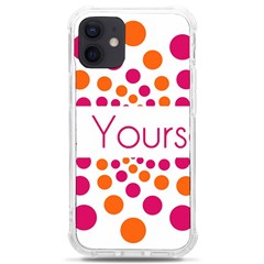 Be Yourself Pink Orange Dots Circular Iphone 12 Mini Tpu Uv Print Case	 by Ket1n9