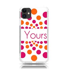 Be Yourself Pink Orange Dots Circular Iphone 11 Tpu Uv Print Case by Ket1n9