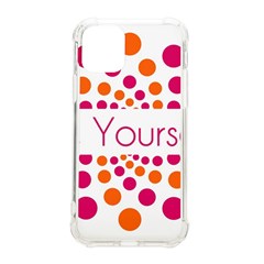 Be Yourself Pink Orange Dots Circular Iphone 11 Pro 5 8 Inch Tpu Uv Print Case by Ket1n9