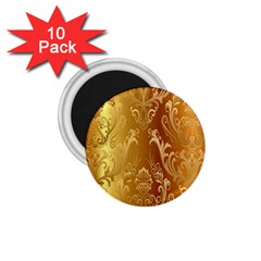 Golden Pattern Vintage Gradient Vector 1 75  Magnets (10 Pack)  by Ket1n9