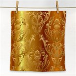 Golden Pattern Vintage Gradient Vector Face Towel Front