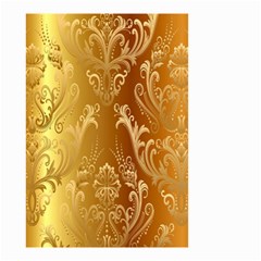 Golden Pattern Vintage Gradient Vector Small Garden Flag (two Sides) by Ket1n9