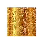 Golden Pattern Vintage Gradient Vector Satin Bandana Scarf 22  x 22  Front