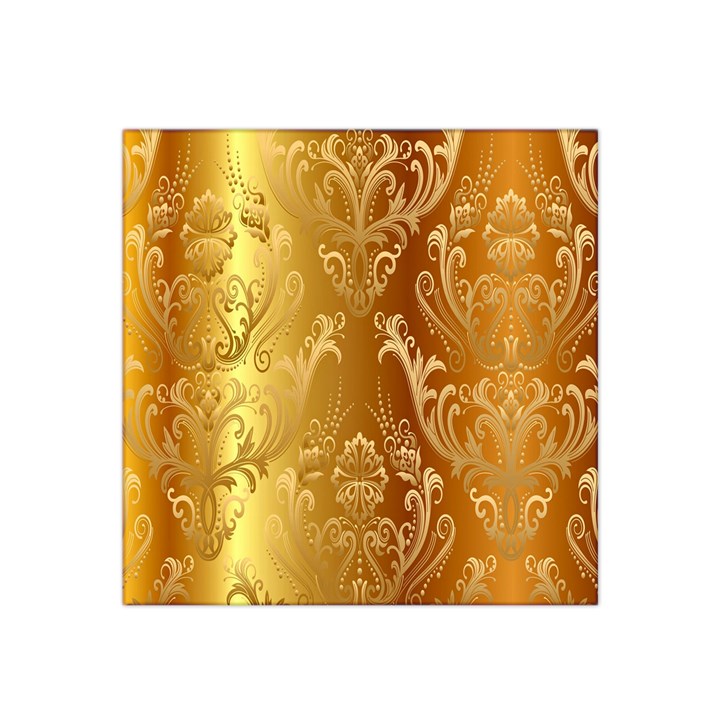 Golden Pattern Vintage Gradient Vector Satin Bandana Scarf 22  x 22 