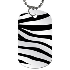 White Tiger Skin Dog Tag (two Sides) by Ket1n9