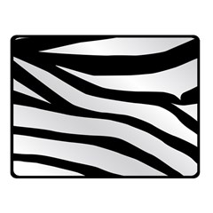 White Tiger Skin Fleece Blanket (small) by Ket1n9