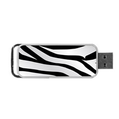 White Tiger Skin Portable Usb Flash (one Side) by Ket1n9