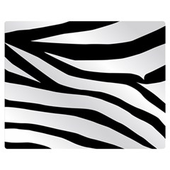 White Tiger Skin Two Sides Premium Plush Fleece Blanket (medium) by Ket1n9