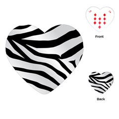 White Tiger Skin Playing Cards Single Design (heart) by Ket1n9