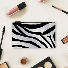 White Tiger Skin Cosmetic Bag (small) by Ket1n9