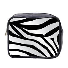 White Tiger Skin Mini Toiletries Bag (two Sides) by Ket1n9